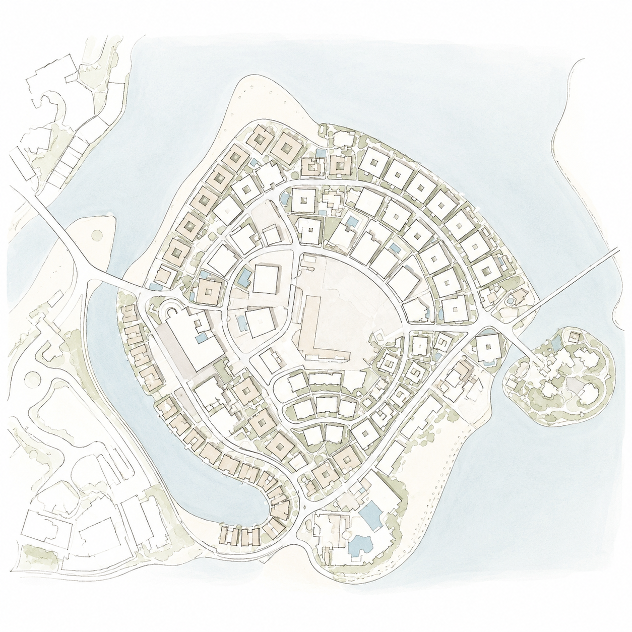 The Hill complex site plan drawing